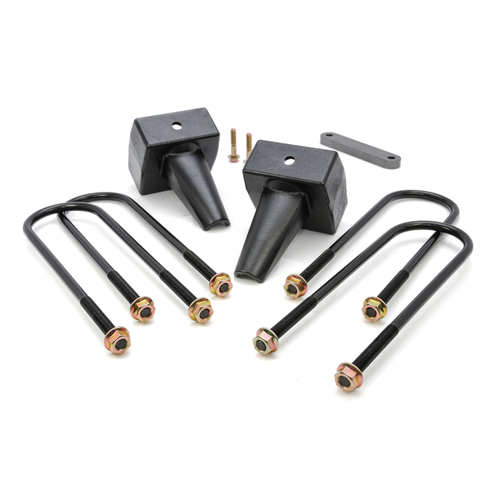 Rugged Off Road 5-5005 Rugged Offroad 1999-10 Ford F250/F350/F450 Flat Block 5.0'' Rear Block Kit - Truck Part Superstore