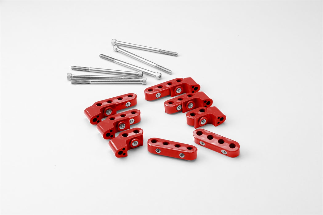 Lokar 50-356-13 Smoothie Top Mount Wire Separator Kit; 7-8mm; Incl. 2/3/4 Place; 2 Each; Red; - Truck Part Superstore