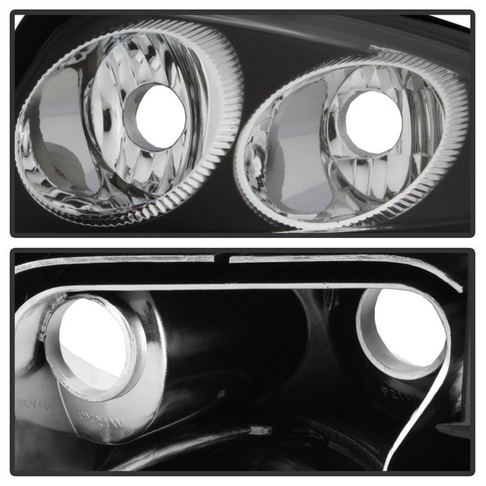 Spyder Auto 5000002 Euro Style Tail Lights; Uses Stock Bulbs; Pair; Black; - Truck Part Superstore