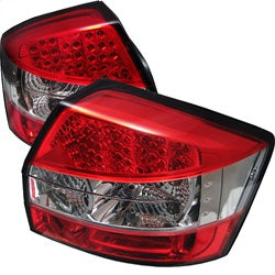 Spyder Auto 5000040 LED Tail Lights; Uses Stock Bulbs; Pair; Red/Clear; - Truck Part Superstore