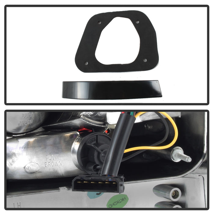 Spyder Auto 5000064 Euro Style Tail Lights; Uses Stock Bulbs; Pair; Black; - Truck Part Superstore