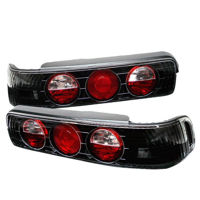 Spyder Auto 5000156 Euro Style Tail Lights; Uses Stock Bulbs; Pair; Black; - Truck Part Superstore