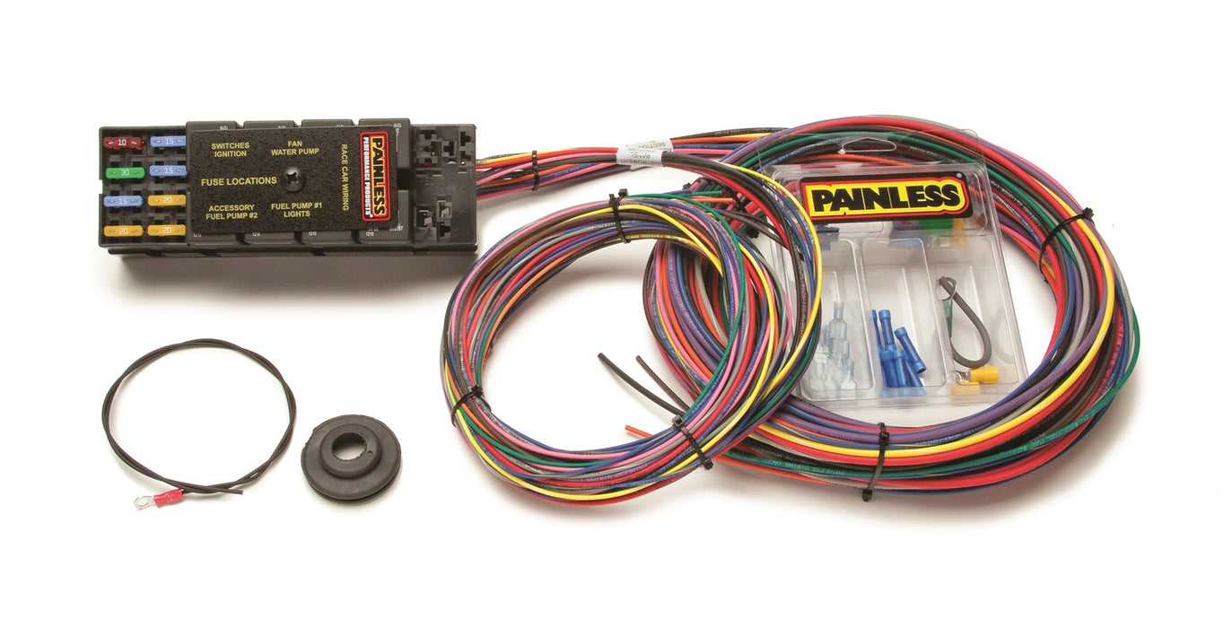 Painless Wiring 50001 10 Circuit Race Only Chassis Harness - Truck Part Superstore