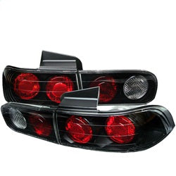 Spyder Auto 5000200 Euro Style Tail Lights; Uses Stock Bulbs; Pair; Black; - Truck Part Superstore