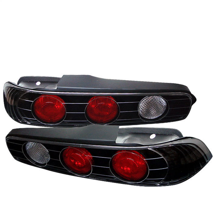Spyder Auto 5000248 Euro Style Tail Lights; Uses Stock Bulbs; Pair; Black; - Truck Part Superstore