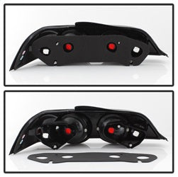 Spyder Auto 5000330 Euro Style Tail Lights; Uses Stock Bulbs; Pair; Black; - Truck Part Superstore