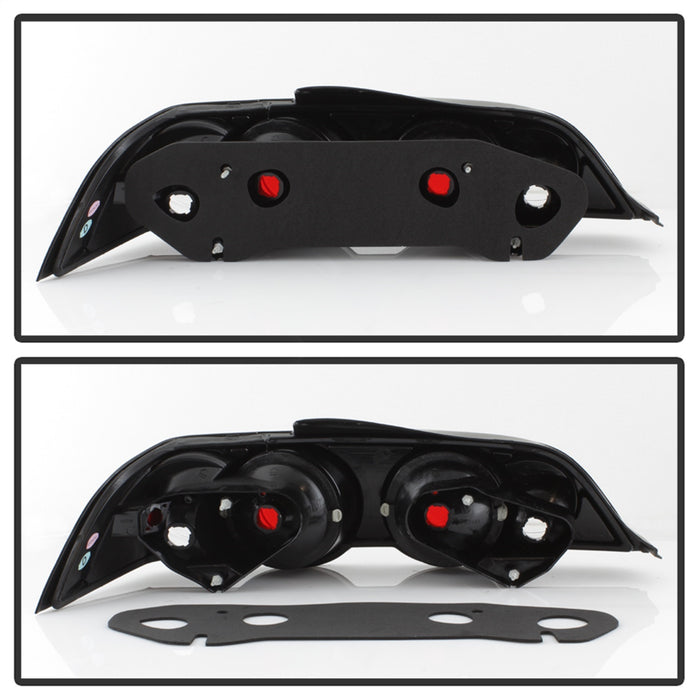 Spyder Auto 5000330 Euro Style Tail Lights; Uses Stock Bulbs; Pair; Black; - Truck Part Superstore