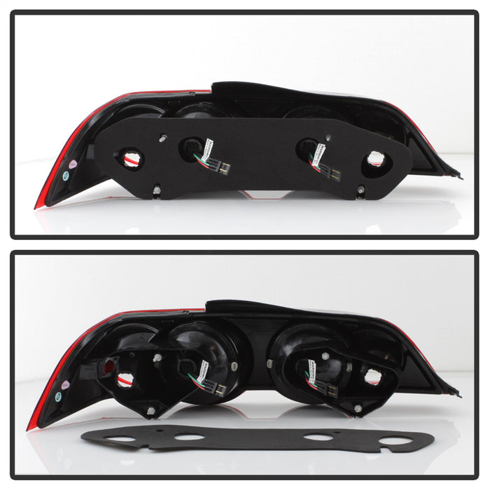 Spyder Auto 5000385 LED Tail Lights; Uses Stock Bulbs; Pair; Red/Clear; - Truck Part Superstore
