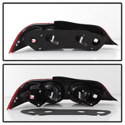 Spyder Auto 5000385 LED Tail Lights; Uses Stock Bulbs; Pair; Red/Clear; - Truck Part Superstore