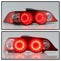 Spyder Auto 5000385 LED Tail Lights; Uses Stock Bulbs; Pair; Red/Clear; - Truck Part Superstore