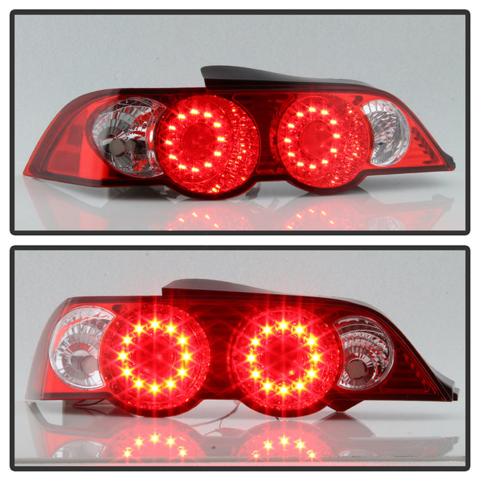 Spyder Auto 5000385 LED Tail Lights; Uses Stock Bulbs; Pair; Red/Clear; - Truck Part Superstore