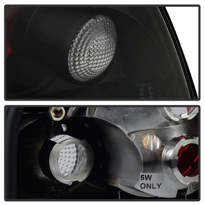Spyder Auto 5000408 Euro Style Tail Lights; Uses Stock Bulbs; Pair; Black; - Truck Part Superstore