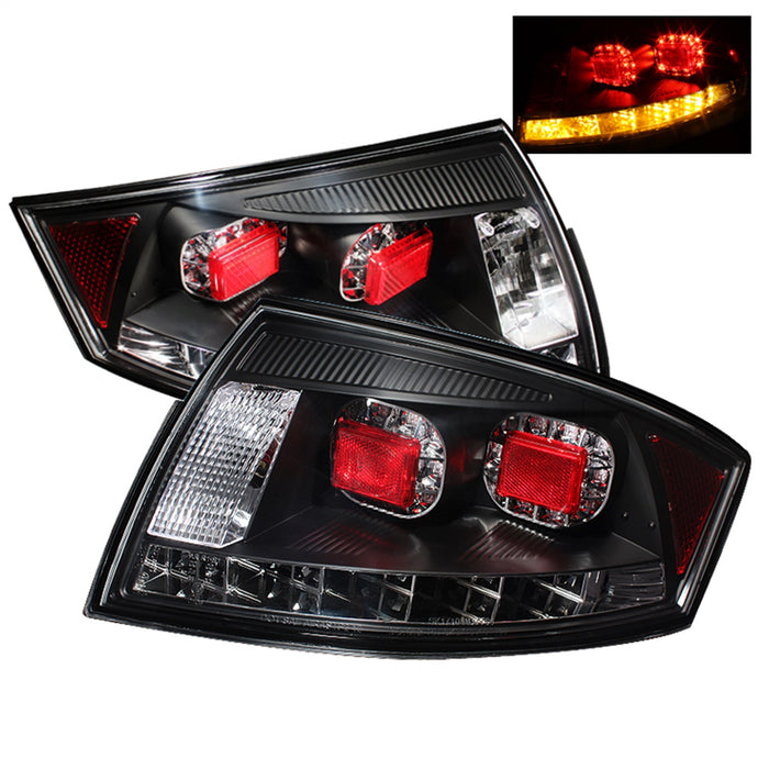 Spyder Auto 5000422 LED Tail Lights; Uses Stock Bulbs; Pair; Black; - Truck Part Superstore
