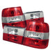 Spyder Auto 5000491 Euro Style Tail Lights; Uses Stock Bulbs; Pair; Red/Clear; - Truck Part Superstore