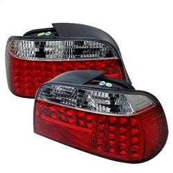 Spyder Auto 5000620 LED Tail Lights; Uses Stock Bulbs; Pair; Red/Clear; - Truck Part Superstore