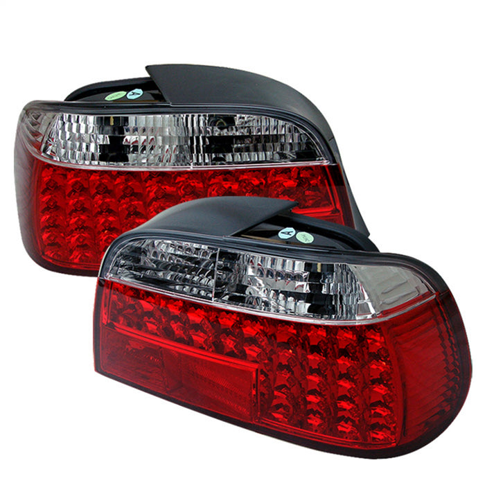 Spyder Auto 5000620 LED Tail Lights; Uses Stock Bulbs; Pair; Red/Clear; - Truck Part Superstore