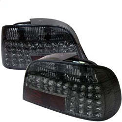 Spyder Auto 5000644 LED Tail Lights; Uses S25 Amber 120 Degree Single Filament Bulb; Pair; Smoke; - Truck Part Superstore