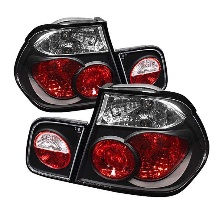 Spyder Auto 5000712 Euro Style Tail Lights; Uses Stock Bulbs; Pair; Black; - Truck Part Superstore