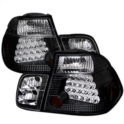 Spyder Auto 5000736 LED Tail Lights; Uses Stock Bulbs; Pair; Black; - Truck Part Superstore