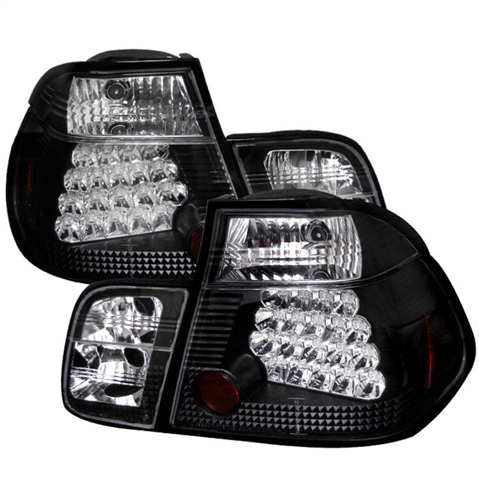Spyder Auto 5000736 LED Tail Lights; Uses Stock Bulbs; Pair; Black; - Truck Part Superstore