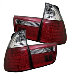 Spyder Auto 5000804 LED Tail Lights; Uses Stock Bulbs; 4 pc.; Red/Clear; - Truck Part Superstore