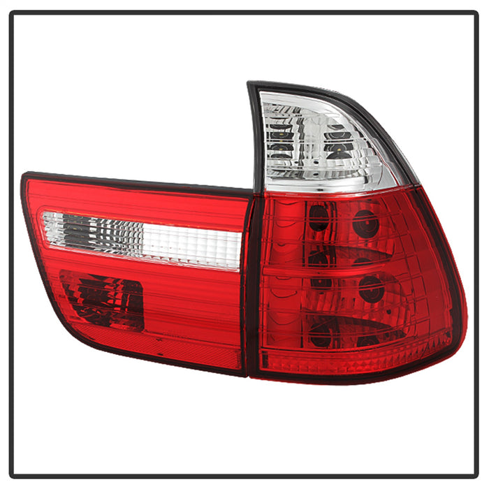 Spyder Auto 5000835 Euro Style Tail Lights; Uses Stock Bulbs; 4 pc.; Red/Clear; - Truck Part Superstore