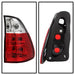 Spyder Auto 5000835 Euro Style Tail Lights; Uses Stock Bulbs; 4 pc.; Red/Clear; - Truck Part Superstore