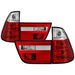 Spyder Auto 5000835 Euro Style Tail Lights; Uses Stock Bulbs; 4 pc.; Red/Clear; - Truck Part Superstore