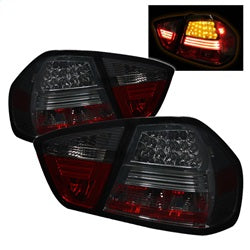 Spyder Auto 5000927 LED Tail Lights; Uses S25 Amber 180 Degree Single Filament Bulb; Pair; Smoke; - Truck Part Superstore