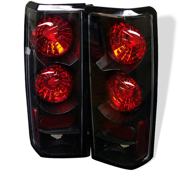 Spyder Auto 5000996 Euro Style Tail Lights; Uses Stock Bulbs; Pair; Black; - Truck Part Superstore