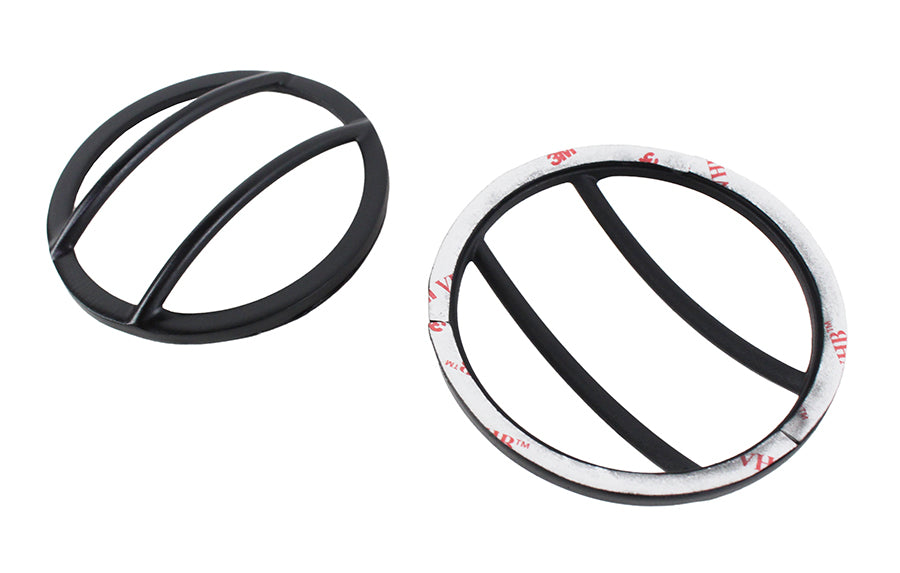 Kentrol 50009 Jeep JK Front Marker Covers Pair 07-18 Wrangler JK Powdercoat Black Kentrol - Truck Part Superstore