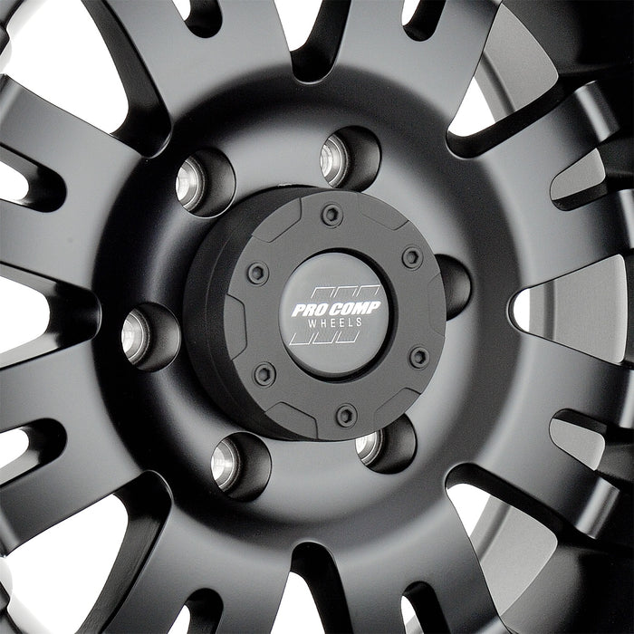 Pro Comp Alloy Wheels 5001-6883 Series 5001 16x8 with 6 on 5.5 Bolt Pattern 4.5 Backspace Satin Black Finish Pro Comp Alloy Wheels - Truck Part Superstore