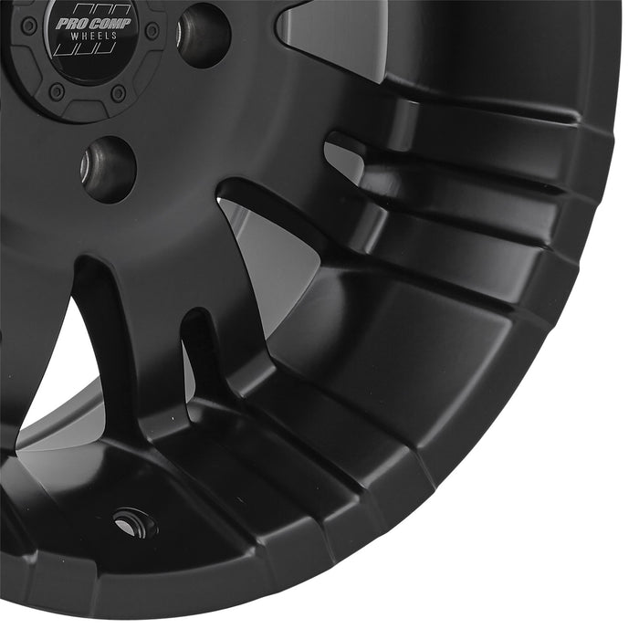 Pro Comp Alloy Wheels 5001-7973 Series 5001 17x9 with 5 on 5 Bolt Pattern 4.75 Backspace Satin Black Finish Pro Comp Alloy Wheels - Truck Part Superstore