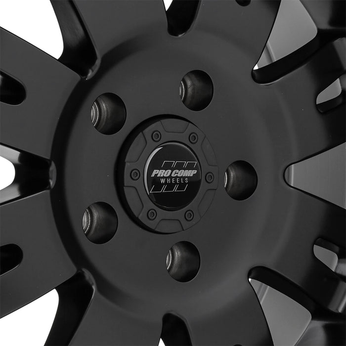 Pro Comp Alloy Wheels 5001-7973 Series 5001 17x9 with 5 on 5 Bolt Pattern 4.75 Backspace Satin Black Finish Pro Comp Alloy Wheels - Truck Part Superstore