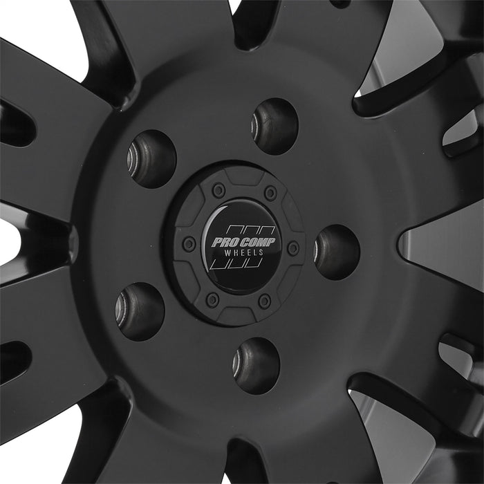 Pro Comp Alloy Wheels 5001-7973 Series 5001 17x9 with 5 on 5 Bolt Pattern 4.75 Backspace Satin Black Finish Pro Comp Alloy Wheels - Truck Part Superstore