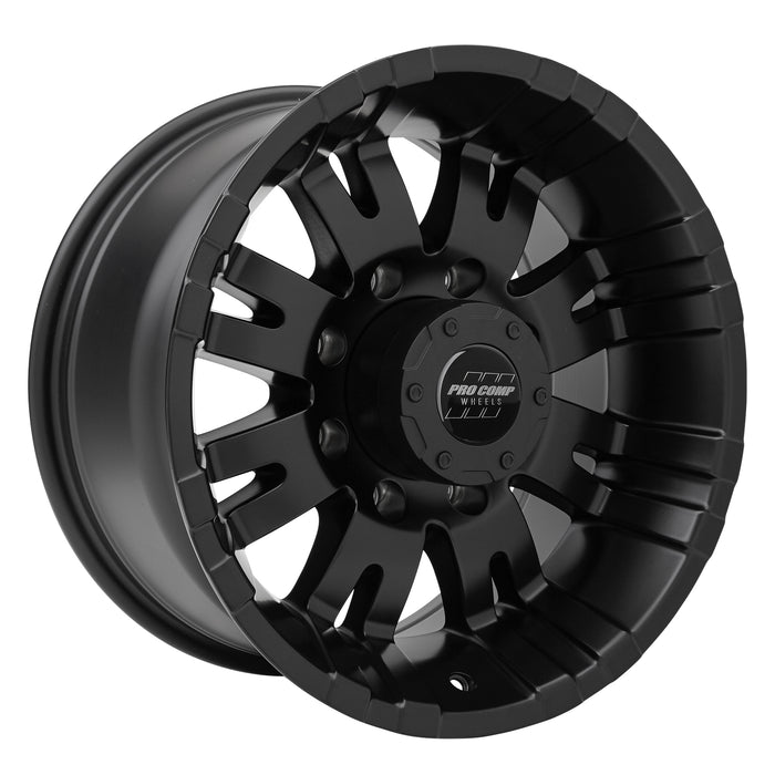 Pro Comp Alloy Wheels 5001-89582 Series 5001 18x9.5 with 8 on 6.5 Bolt Pattern 4.5 Backspace Satin Black Finish Pro Comp Alloy Wheels - Truck Part Superstore