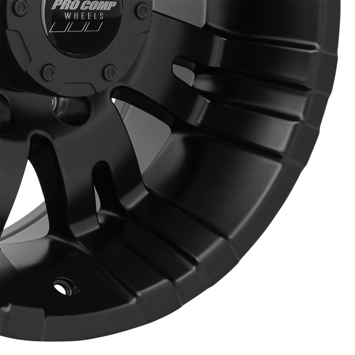 Pro Comp Alloy Wheels 5001-89582 Series 5001 18x9.5 with 8 on 6.5 Bolt Pattern 4.5 Backspace Satin Black Finish Pro Comp Alloy Wheels - Truck Part Superstore
