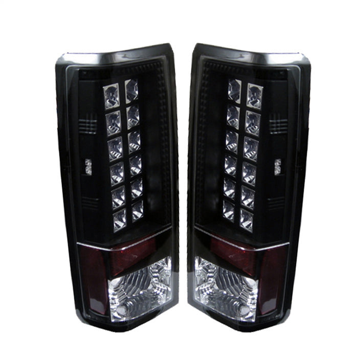 Spyder Auto 5001023 LED Tail Lights; Uses Stock Bulbs; Pair; Black; - Truck Part Superstore
