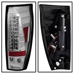 Spyder Auto 5001078 LED Tail Lights; Uses Stock Bulbs; Pair; Chrome; - Truck Part Superstore
