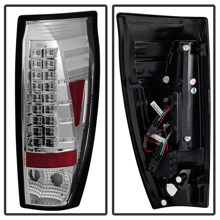 Spyder Auto 5001078 LED Tail Lights; Uses Stock Bulbs; Pair; Chrome; - Truck Part Superstore
