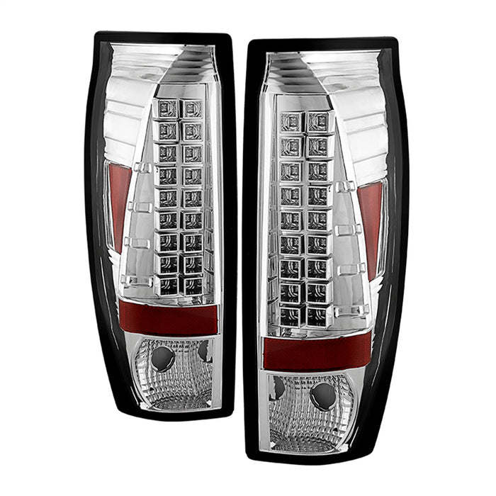 Spyder Auto 5001078 LED Tail Lights; Uses Stock Bulbs; Pair; Chrome; - Truck Part Superstore