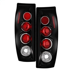 Spyder Auto 5001108 Euro Style Tail Lights; Uses Stock Bulbs; Pair; Black; - Truck Part Superstore