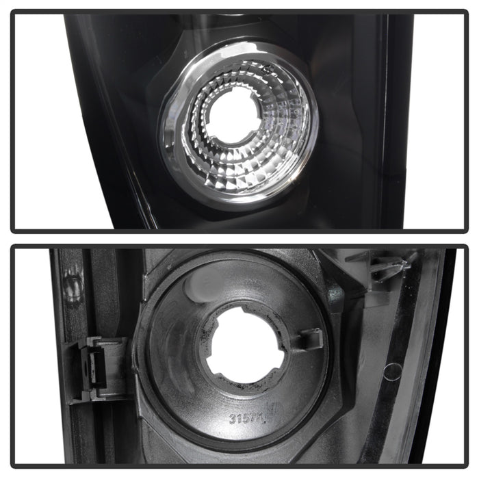 Spyder Auto 5001108 Euro Style Tail Lights; Uses Stock Bulbs; Pair; Black; - Truck Part Superstore