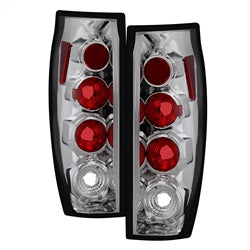 Spyder Auto 5001115 Euro Style Tail Lights; Uses Stock Bulbs; Pair; Chrome; - Truck Part Superstore