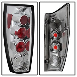 Spyder Auto 5001115 Euro Style Tail Lights; Uses Stock Bulbs; Pair; Chrome; - Truck Part Superstore