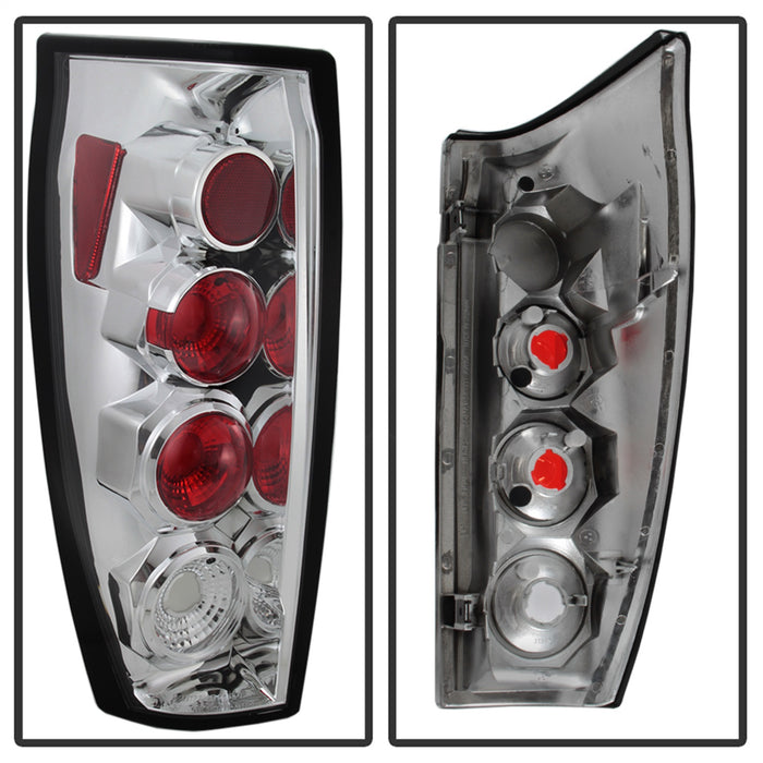 Spyder Auto 5001115 Euro Style Tail Lights; Uses Stock Bulbs; Pair; Chrome; - Truck Part Superstore