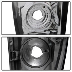 Spyder Auto 5001115 Euro Style Tail Lights; Uses Stock Bulbs; Pair; Chrome; - Truck Part Superstore