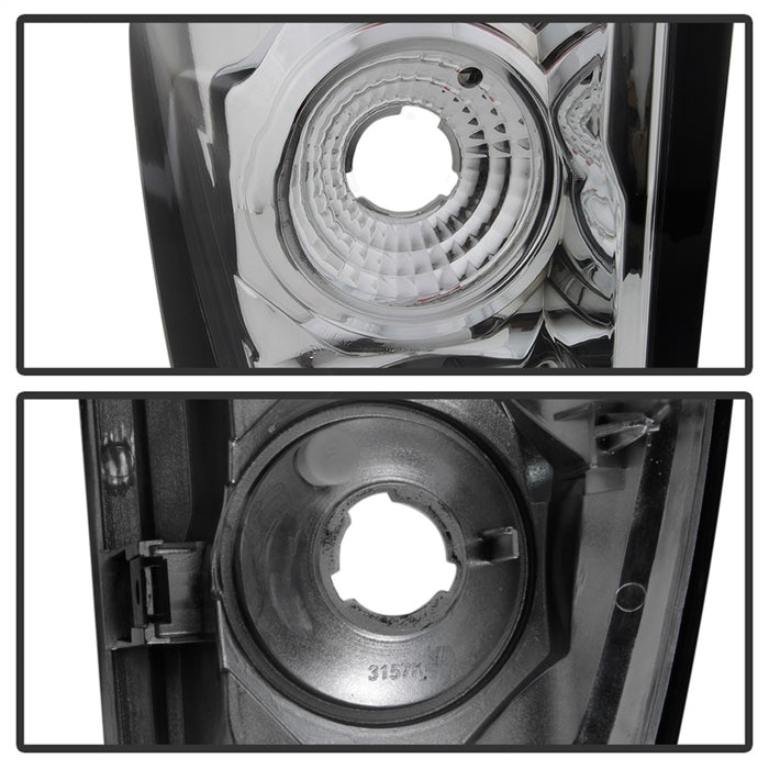 Spyder Auto 5001115 Euro Style Tail Lights; Uses Stock Bulbs; Pair; Chrome; - Truck Part Superstore