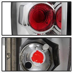 Spyder Auto 5001115 Euro Style Tail Lights; Uses Stock Bulbs; Pair; Chrome; - Truck Part Superstore