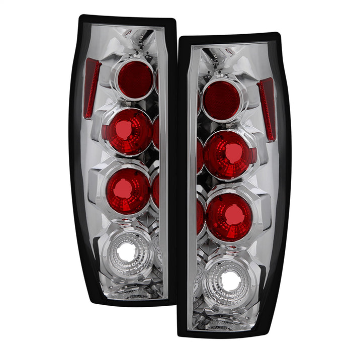 Spyder Auto 5001115 Euro Style Tail Lights; Uses Stock Bulbs; Pair; Chrome; - Truck Part Superstore